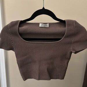 Babaton Sculpt Knit Squareneck Top XS